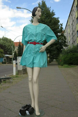 Damen Overall Baumwolle türkis 90er TrueVINTAGE 90s overal cotton turquoise 40 - Bild 1 von 4