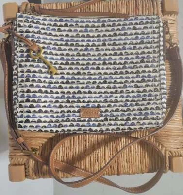 Bolso Bandolera de Cuero Fossil Emma con Llave Cartera Nuevo Cierre de Cremallera Nuevo sin Etiquetas Foto 1 de 4