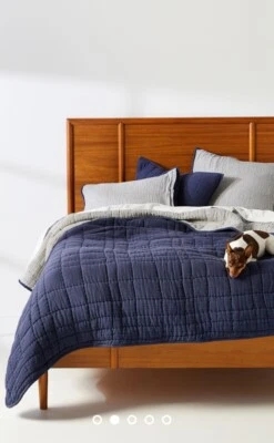 Edredón King de gasa aireada reversible Anthropologie nuevo sin etiquetas Foto 1 de 4