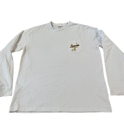 Iowa Hawkeyes Football Champion Long Sleeve T-Shirt Men's XL White Pocket T - Image 1 of 4