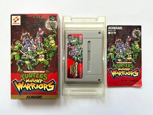 Turtles Mutant Warriors Super Famicom SFC SNES Japan 5/2/25 - Picture 1 of 21