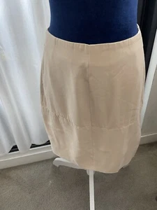 BNWT Womens Calvin Klein Tuscan Beige Twill Mini Skirt Size 36, 8-10 AU - Picture 1 of 10