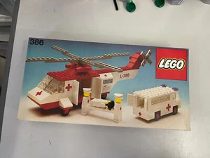 Scatola Only Box Lego 386 Elicottero Ambulanza Legoland Vintage - Picture 1 of 3