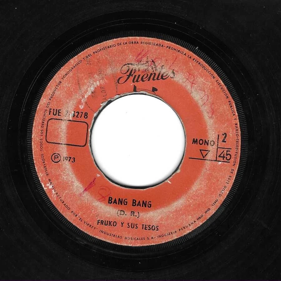 Monster Latin Guaguanco 45 FRUKO Y SUS TESOS Bang Bang/ El Coco FUENTES Hear mp3 Foto 1 de 1