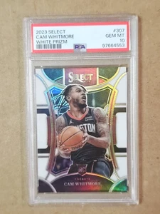 2023 Panini Select Cam Whitmore WHITE PRIZM /149 - Rookie (RC) #307 PSA 10 GEM - Picture 1 of 2