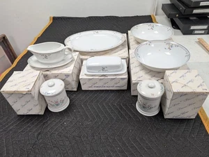 The Princess House Heritage Blossom Set Of 7 Fine Porcelain - Picture 1 of 13