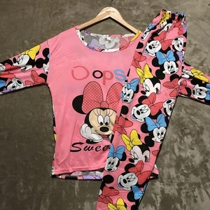 Disney Minnie Mouse Pyjamas 2 Piece Kids Sz L (0186) - Picture 1 of 10