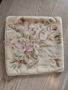 Vintage Nadelspitze Kissenbezug Französisch Land Shabby Chic 16,5" Quadrat; EUC - Bild 1 von 4