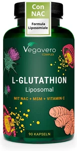 Glutatione Liposomiale E Ridotto | Con NAC, Vitamina C, MSM, Glicina E Cardo Mar - Foto 1 di 12