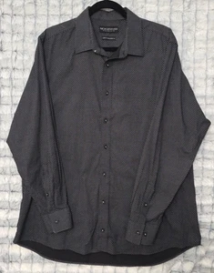 Nick Graham Black Button Up Men's XXL Shirt Stretch Modern Fit Classic Casual - Picture 1 of 5