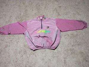 VINTAGE 90s Surf Style Windbreaker Jacket Iridescent 1/4 Zip USA One Size - Bild 1 von 14