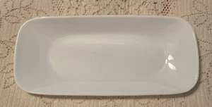 Corelle Vitrelle White Appetizer/Snack Tray 10.5" X 5” - Picture 1 of 5