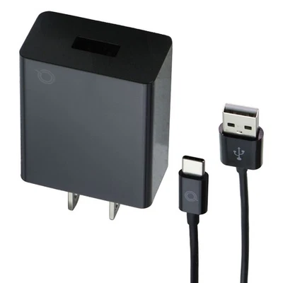 Quikcell Power Pack 2.4A Wall Charger with 4ft USB-A to USB-C Cable - Black - Image 1 of 4