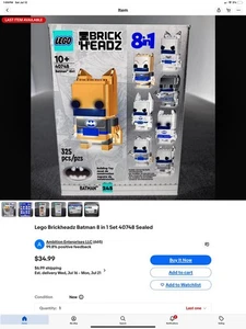 Lego Brickheadz 40748 - Batman 8 in 1 Mint!!! - Picture 1 of 4