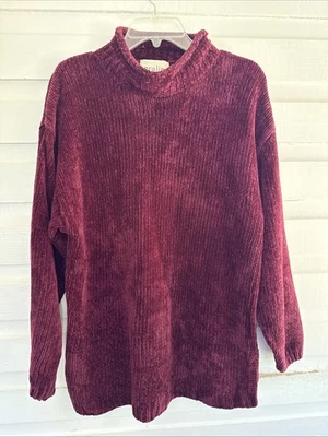 Suéter Carolina Colores Talla L Vintage Y2K Borgoña Suave Manga Larga Foto 1 de 4