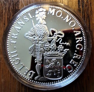 2000 Netherlands Proof Silver Restrike after 1739 Overijssel Ducat - Picture 1 of 2