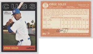 2013 Topps Heritage Minor League Edition Black /96 Jorge Soler #79