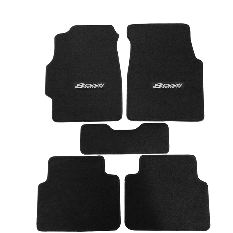 For 94-01 Acura Integra 4DR 2DR Nylon Black Floor Mats Carpets w/ spoon 5pcs Foto 1 de 1