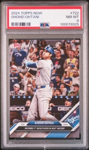 2024 Topps Now Shohei Ohtani #722 PSA 8 698A - Foto 1 di 2