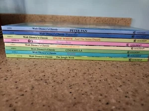 Disney Golden Books Lot Peter Pan Snow White Cinderella  Bambi Sleeping Beauty - Picture 1 of 10