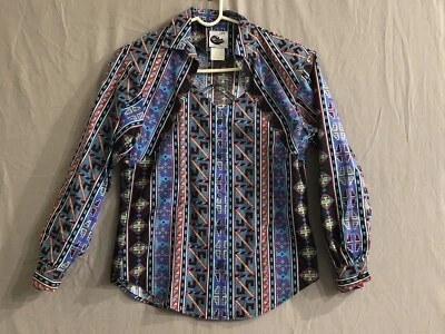 WESTERN COLLECTION ~ Button Down Shirt  SIZE 8 ~ USA  bolero look - Image 1 of 4