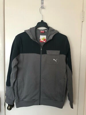 CHAQUETA DEPORTIVA CON CAPUCHA GRIS PUMA PARA HOMBRE NUEVA CON ETIQUETAS Talla L, XL, XXL Foto 1 de 4