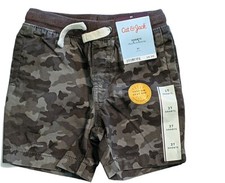 Cat & Jack Boys Flexible Draw String Army Print Shorts Size 3t 100 Cotton