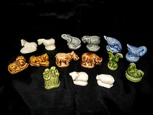 Wade Noah's Ark Whimsies Animals Duck,Rhino,Zebra,Elephant,Chicken,Sheep,Lion  - Picture 1 of 16