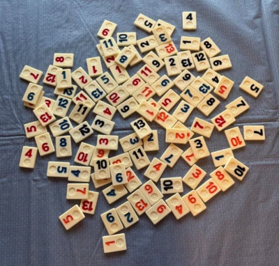 Piezas de repuesto de azulejos de juego Rummikub artesanías edición 1980 TÚ ELIGES Foto 1 de 4