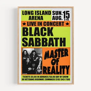Black Sabbath Retro Vintage Concert Music Band Poster Print - Picture 1 of 6
