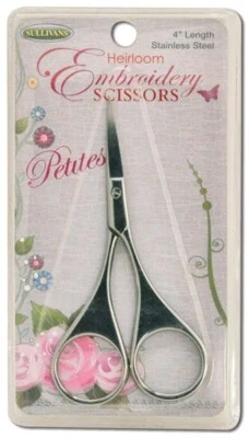 Heirloom Embroidery Scissors - 4" - Sharp - For Delicate Cutting and Trimming - Image 1 of 2