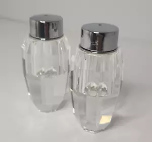Lenox Jeweled Ice Prism Salt And Pepper Shaker Set w/lids Iridescent Heavy - Picture 1 of 22