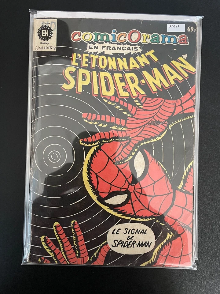 Cómic Spider-Man 114.115.117.118 en francés 1 página a color bajo grado D7-124 Foto 1 de 1