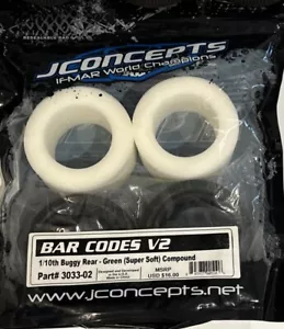 Jconcepts #3033-02 Barcodes V2 - grün (superweich) Reifen mit Schaumstoffeinlagen - Bild 1 von 2