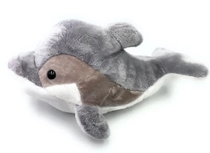 Delfin Delphin Tier Plüschtier Kuscheltier Stoff Tier 33cm Grau - Bild 1 von 4