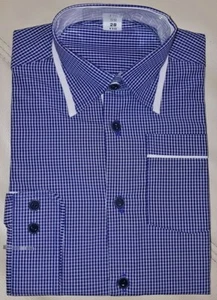 Kinderhemd Jungenhemd Langarm kariert Freizeithemd Party Baumwollhemd Gr.110-128 - Bild 1 von 2