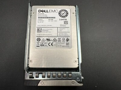 DELL  08PYG5 3.84TB 6G RI TLC SATA 2.5" SSD  KIOXIA KHK6YRSE3T84 *GEN14  tray - Image 1 of 4