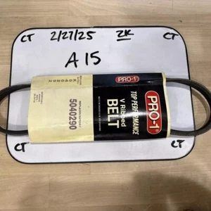 Cinturón serpentino acanalado Pro-1 V reemplaza Dayco 5040290 y puertas K040292 - Imagen 1 de 3