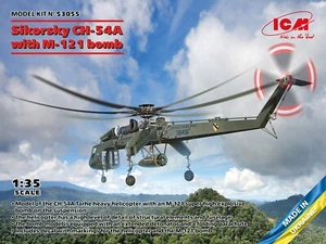 ICM MODELS 1/35 US Sikorsky CH54A Heavy Helicopter w/M121 Bomb ICM53055 - Picture 1 of 1