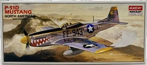 ACADEMY #1662 P-51D MUSTANG NORTH AMERICAN 1/72 SCALE Sealed Contents - Bild 1 von 10