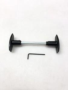 Botón doble Dac de aluminio pulido, negro, 1 o 2 puertos, galvanizado - Imagen 1 de 4