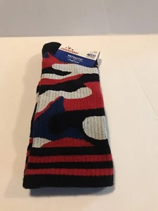 USA Patriotic cotton crew sock 6-12 Red white and blue Camoflague 4th of July - Picture 1 of 3