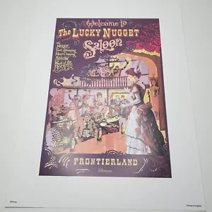 Lucky Nugget Saloon Poster Authentic Disney Euro Disneyland Paris Frontierland - Bild 1 von 2
