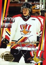 2000-01 Baie Comeau Drakkar Autographed #20 Jonathan Jolette