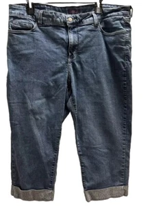 NYDJ Lift Tuck Technology Damen 18 Jeans Cropped mit verzierten Bündchen - Bild 1 von 17