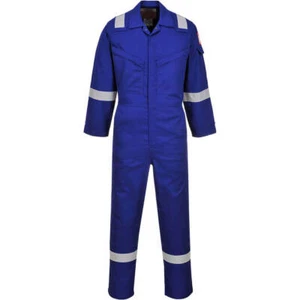 Araflame silber schwer entflammbarer Overall royalblau 38" 31" - Bild 1 von 1