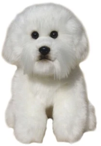 Bichon Frise Plush Soft Toy Dog Teddy by Faithful Friends 23cmH. Cuddly Gift. - Picture 1 of 13