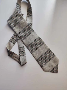 CRAVATTA HONER MADE IN ITALY VINTAGE  100% POLIESTERE KRAWATTE UOMO - Imagen 1 de 6