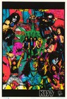 POSTER : MUSIC: KISS - COMICS - BLACKLITE/FLOCKED   -  FREE SHIP #9319F
