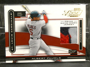 2003 Playoff Piece of The Game Albert Pujols Game Worn Jersey Patch 10/25 #POG-4